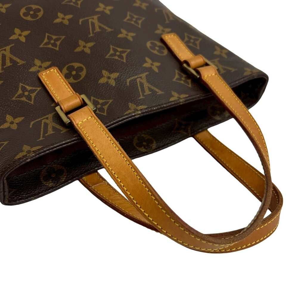 LOUIS VUITTON Vintage Brown Monogram Leather Tote Bag - Picture 4 of 10